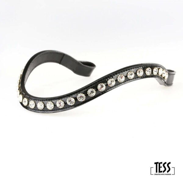 TESS Trens Slim Bridle Black / White - Afbeelding 4