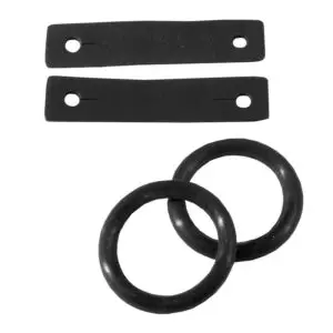 Horka Rubber en Leer set zwart