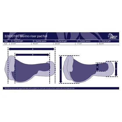 Harry Horse Zadelonderlegger Merino Full - Afbeelding 7